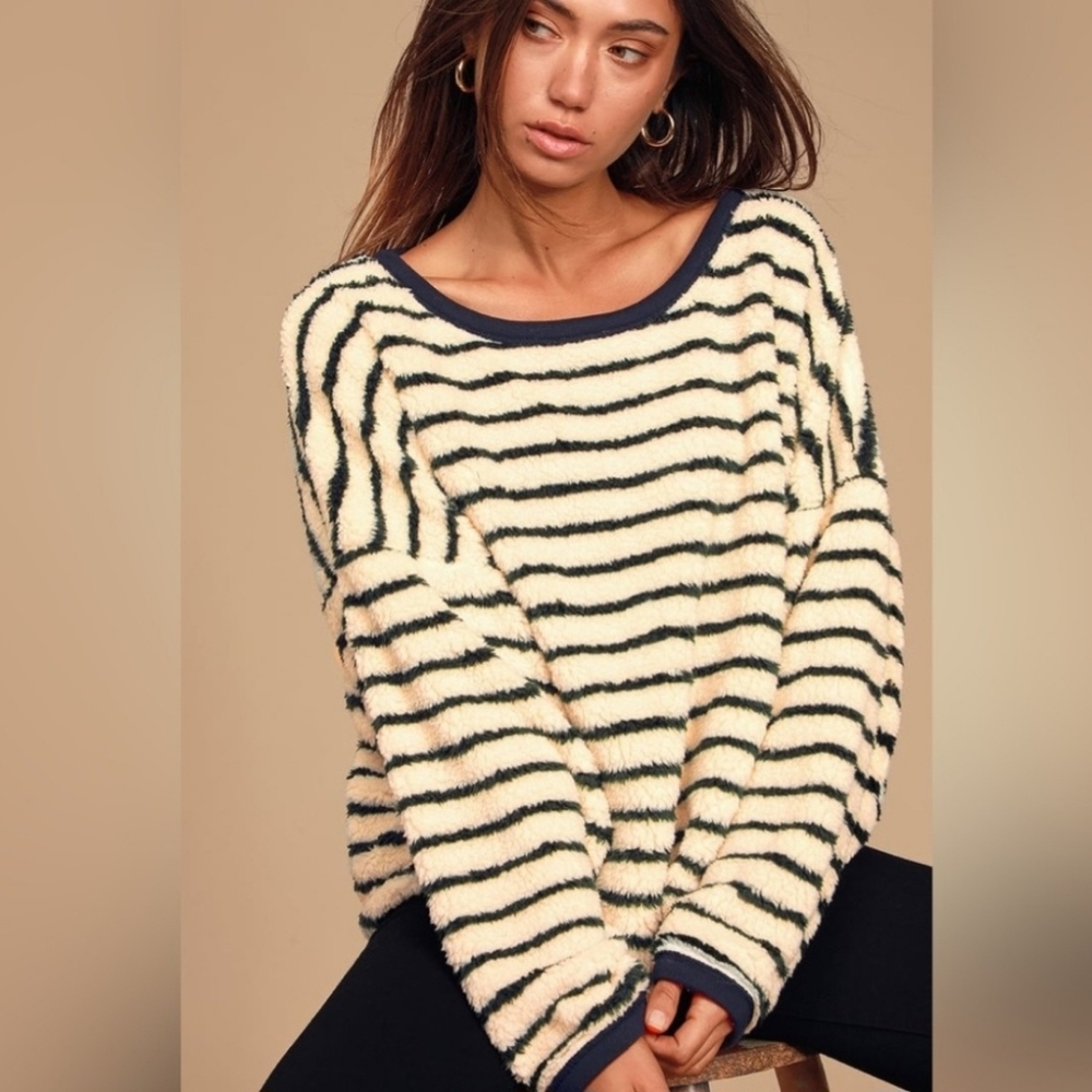 Free People Breton Stripe Pullover